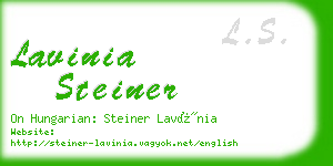 lavinia steiner business card